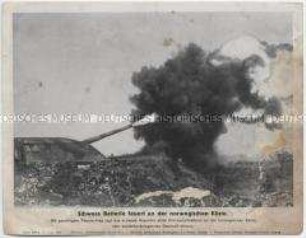 Bildtafel mit einem Pressefoto aus dem Zweiten Weltkrieg als Beilage der "Niedersächsischen Tageszeitung" (Serie 1626a, Bild 1)