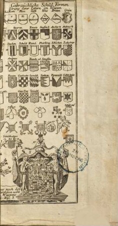 Johann Hübners Neu-vermehrtes und verbessertes Reales Staats-, Zeitungs- und Conversations-Lexicon : Darinnen sowohl Die Religionen und geistichen Orden, die Reiche und Staaten, Meere, Seen, Insuln, Flüsse, Städte, Festungen, Schlösser, ... Als auch Andere in Zeitungen und täglicher Conversation vorkommende aus fremden Sprachen entlehnte Wörter, nebst den alltäglichen Terminis Juridicis und Technicis ... klar und deutlich beschrieben werden ; Nebst einem angehängten brauchbaren Register und neuen Vorrede, auch nützlich und zur Erläuterung dienenden Kupfern