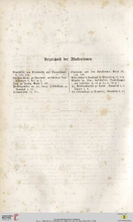 Verzeichnis der Illustrationen