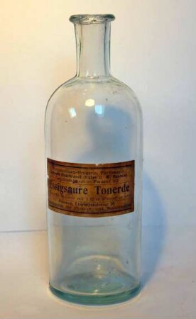 Flasche für essigsaure Tonerde aus der Hohenzollern-Drogerie Potsdam Potsdam