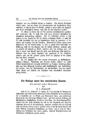 Die Notlage unter den erwerbenden Frauen : ein zweites ernstes Mahnwort