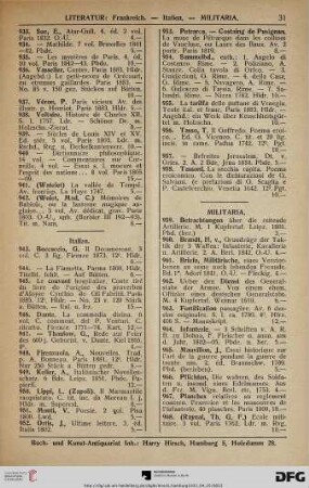 Militaria (Nr. 959-983)