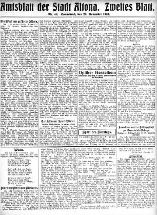 Nummer 48. Zweites Blatt. : Sonnabend, den 29. November 1924