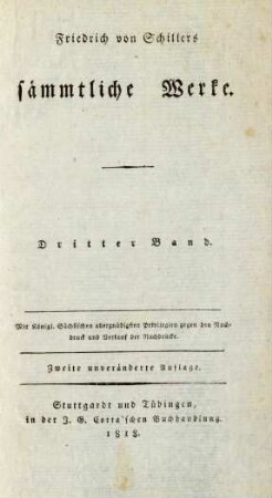 Bd. 3: Don Karlos. Der Menschenfeind ...