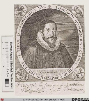 Bildnis Christoph Helwig (lat. Helvicus)
