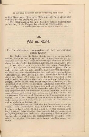 VII. Feld und Wald
