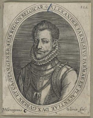 Bildnis des Alexander Farnesivs, Herzog von Parma und Piacenca