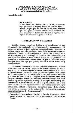 325-348, Alternativas sustituvas del Castigo