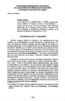 325-348, Alternativas sustituvas del Castigo