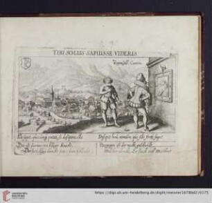 B87. Appenzell Canton, "Tibi solus sapuisse se videris"