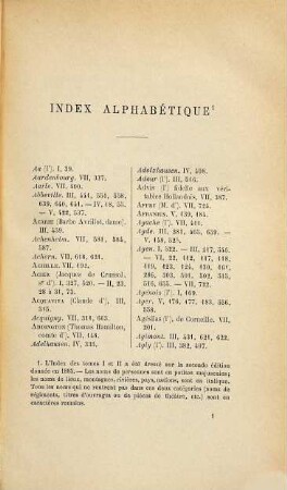 Histoire des princes de Condé pendant les XVIe et XVIIe siècles, [8]. Index