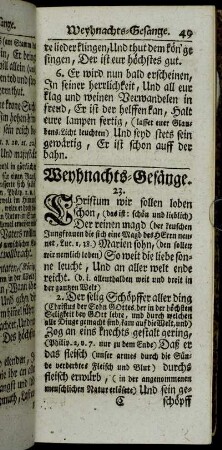 Weyhnachts-Gesänge