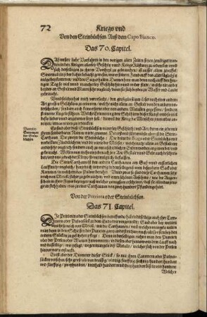 Das 70. Capitel. - Das 107. Capitel.