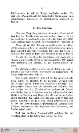 V.5 Der Verkehr
