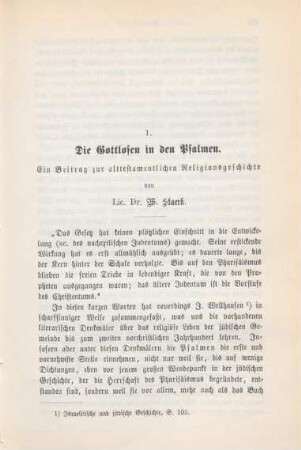 449-488 Die Gottlosen in den Psalmen : ein Beitrag zur alttestamentlichen Religionsgeschichte