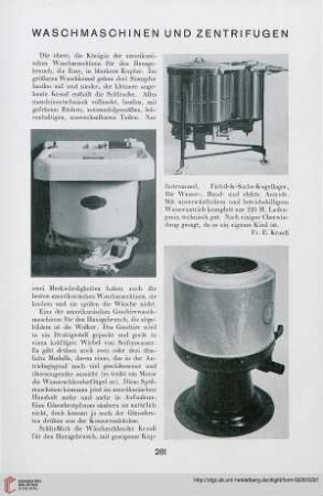 3: Waschmaschinen und Zentrifugen