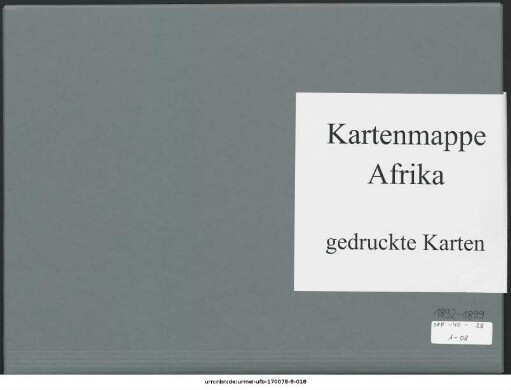 Südwestafrika : 1892-1899 : Kartensammlung