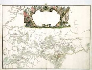 WHK 9 Reichs- und Französischer Krieg von 1688-1697 bis zum Frieden von Ryswick: Plan der Umgebung von Namur während der Belagerung 1695