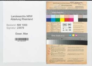 Entnazifizierung Max Esser, geb. 17.06.1922 (Angest.)