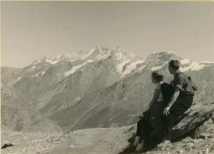 Gipfelpanorama von Mischabel und Allalingruppe