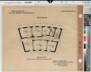 Lüdenscheid, Eichamtsgebäude (später Kreispolizeibehörde), Obergeschoss, Bestandszeichnung Blatt 4