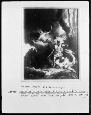 Jason tötet den kolchischen Drachen