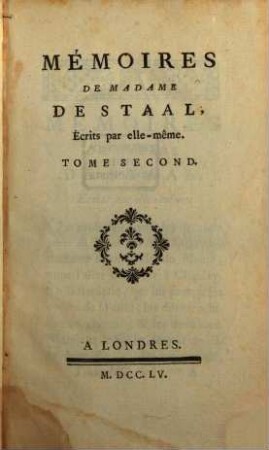 Mémoires De Madame De Staal, Tome Troisième