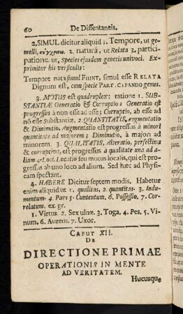 60-71, Caput XII: De Directione Primae