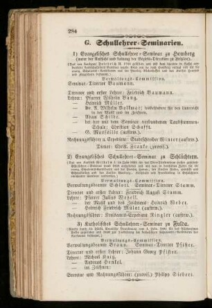 G. Schullehrer=Seminarien.