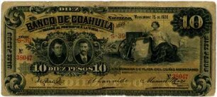 Geldschein, 10 Pesos, 15.11.1900