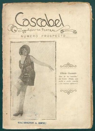 [Fotografía de] Gloria Guzmán : Una de las "estrellas" del Teatro Maipo, que noche a noche cosecha los mejores aplausos