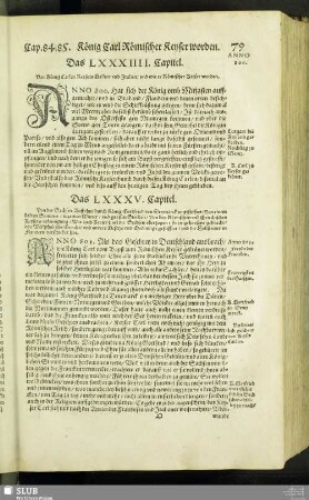 Das LXXXIIII. Capitel