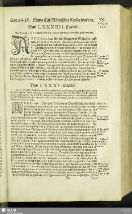 Das LXXXIIII. Capitel