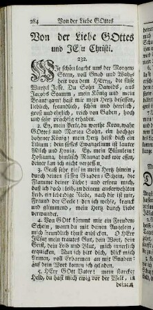 Von der Liebe Gottes und Jesu Christi.