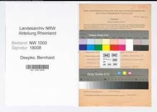 Entnazifizierung Bernhard Deepke, geb. 07.02.1914 (Dentist)