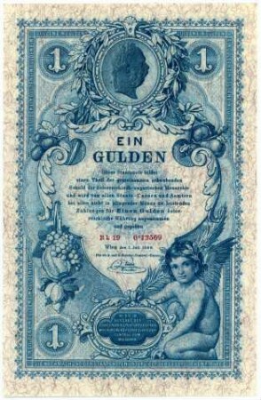 Geldschein, Gulden, 1.7.1888