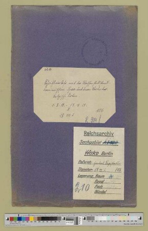 Belgische Noten. - Abschriften und Übersetzungen: Bd. 2