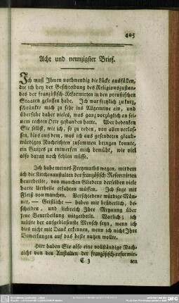 Acht und neunzigster Brief