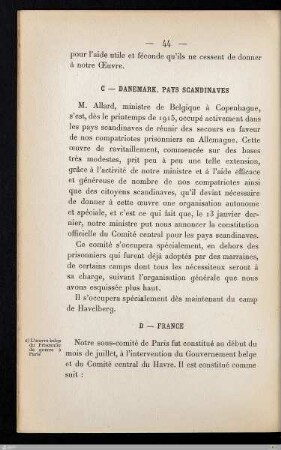 a) L'oeuvre belge du prisonnier de guerre à Paris