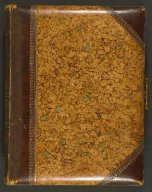 Sammelalbum wohl mit Bezug zu einer Mädchenbildungsanstalt : Sammelalbum wohl mit Bezug zu einer Mädchenbildungsanstalt. Ledereinband mit Goldprägung und Messingschließe; 28,7 x 22,5 x 7 cm (um 1890). Dresden: SLUB/DF 2017.C.83