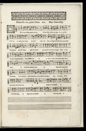 Primus Altus, primi Chori