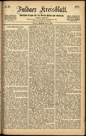 Ausgabe vom Mittwoch, den 11. Juli 1877.