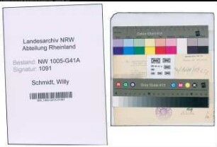 Entnazifizierung Willy Schmidt , geb. 13.01.1909 (Polizeibeamter)