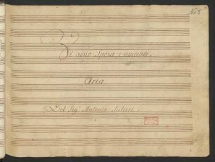 La fiera di Venezia. Auszüge; S, orch; BPI 22.III.2