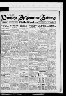 Deutsche allgemeine Zeitung, Morgenblatt