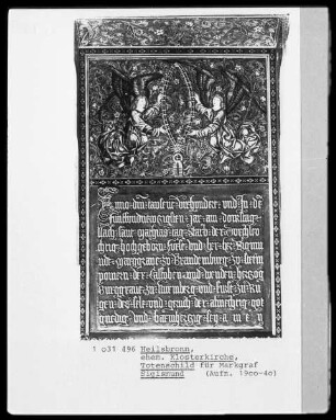 Totenschild für Markgraf Sigismund