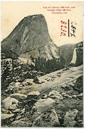 Yosemite. Cap of Liberty and Nevada Falls, Yosemite, Cal.