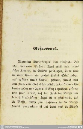 Gefrorenes