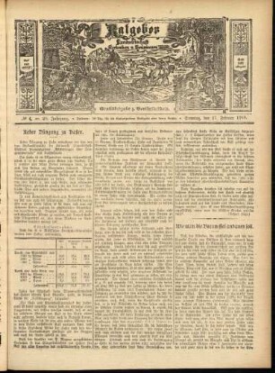 Ausgabe vom Sonntag, den 27. Februar 1910.