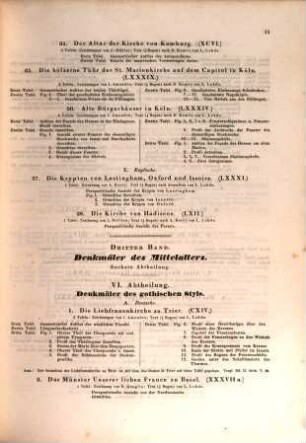 Jules Gailhabaud's Denkmäler der Baukunst, 1. Denkmäler aus alter Zeit